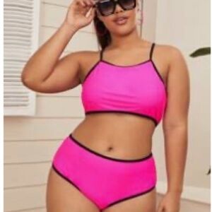 Women’s Vibrant Pink Women's Swim Set - size 1XL - never worn